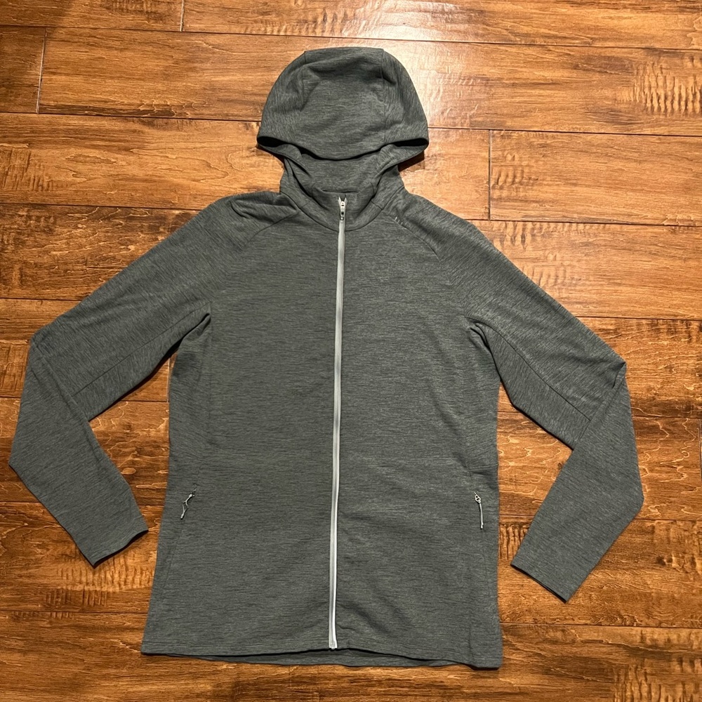 Like New Men’s Lululemon Surge Warm Full Zip Green/Grey Size L